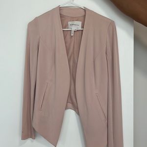 Xxs bcbg fitted stretch light pink blazer